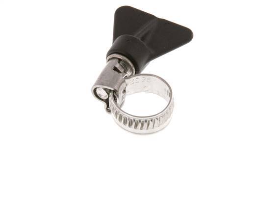 10 - 16 mm Hose Clamp with a Stainless Steel 304 9 mm band With Butterfly Handle - Norma [2 Pieces]