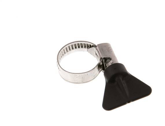 12 - 22 mm Hose Clamp with a Stainless Steel 304 9 mm band With Butterfly Handle - Norma [2 Pieces]