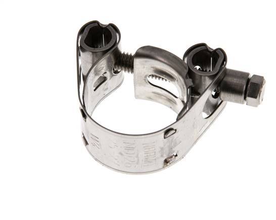25 - 27 mm Hose Clamp with a Stainless Steel 304 18 mm band - Norma