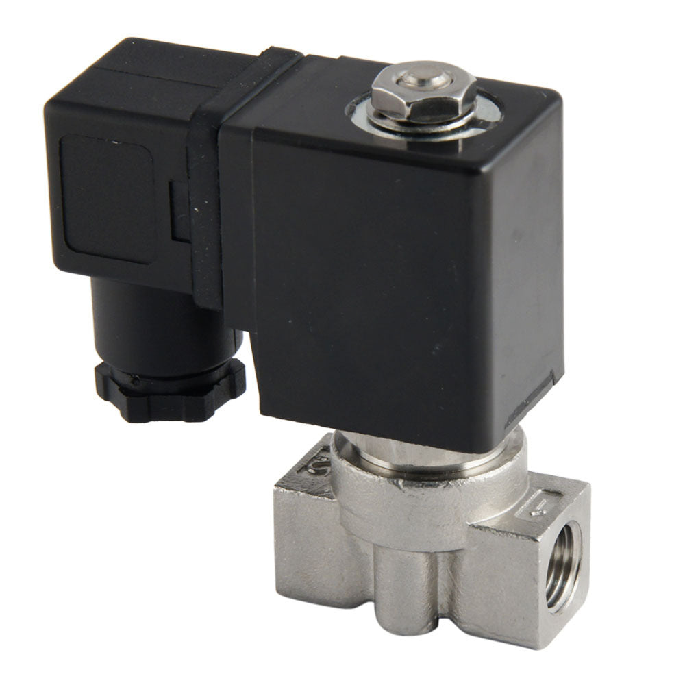 Solenoid Valve ST-DA 1/4'' stainless steel FKM 0-13bar 24V DC