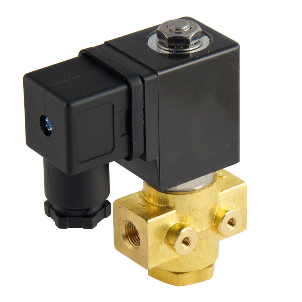 Solenoid Valve ST-DB 1/8'' NO brass FKM 0-12bar 380V AC