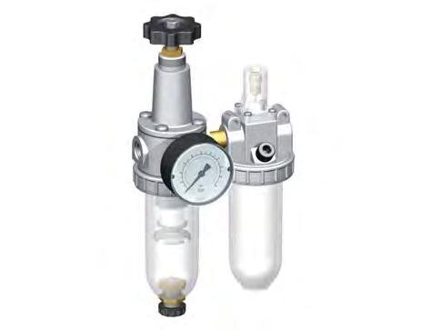 FRL 2-Part G3/8'' 600 l/min 0.5-16.0bar/7-232psi Semi-Auto Metal Standard 1