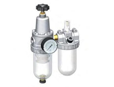 FRL 2-Part G3/8'' 800 l/min 0.5-10.0bar/7-145psi Semi-Auto Protective Cage Polycarbonate Standard 2