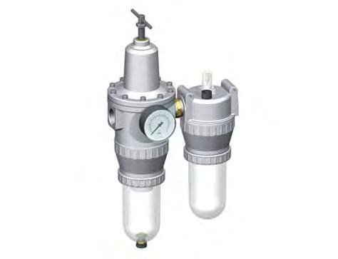 FRL 2-Part G1'' 4000 l/min 0.5-16.0bar/7-232psi Semi-Auto Metal Standard 5