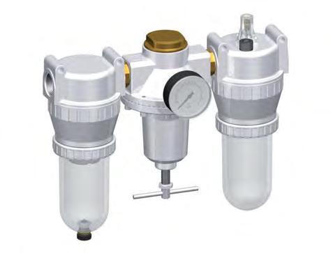 FRL 3-Part G1'' 4900 l/min 0.5-10.0bar/7-145psi Semi-Auto Protective Cage Polycarbonate Standard 5