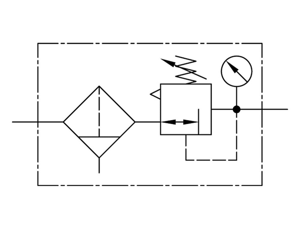 Filter-Regulator G3/8'' 2500 l/min 0.2-4.0bar/3-58psi Semi-Auto Polycarbonate Futura 1