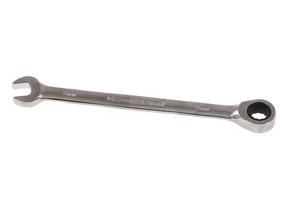 9mm Gedore Red Open End Wrench With Ratchet End