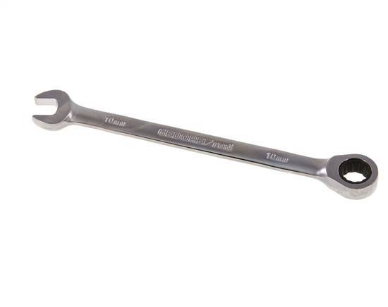 10mm Gedore Red Open End Wrench With Ratchet End