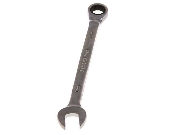 17mm Gedore Red Open End Wrench With Ratchet End