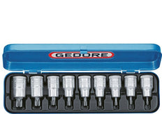 TX20 - TX60 Torx 1/2" Gedore Screwdriver Socket 9-piece Set