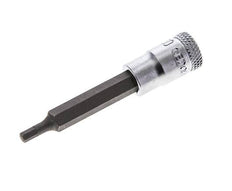 1/4" Gedore 60mm Long Pin Socket Insert for 3 mm Hexagonal Socket Screws