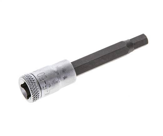 1/4" Gedore 60mm Long Pin Socket Insert for 5 mm Hexagonal Socket Screws