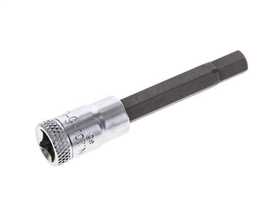 1/4" Gedore 60mm Long Pin Socket Insert for 6 mm Hexagonal Socket Screws