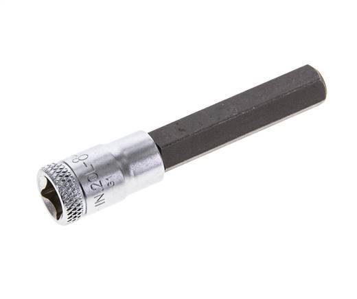 1/4" Gedore 60mm Long Pin Socket Insert for 8 mm Hexagonal Socket Screws