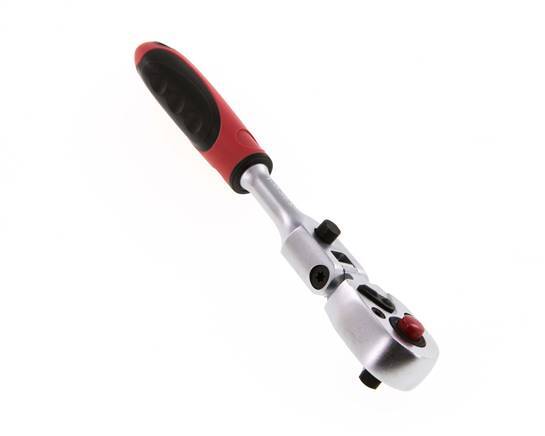 1/4" Gedore Red 180 Degrees Pivoting Head And Switch Lever