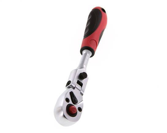 1/4" Gedore Red 180 Degrees Pivoting Head And Switch Lever