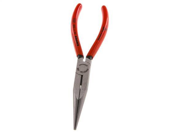 Knipex Straight Needle Nose Pliers 200 mm Plastic-coated Handles