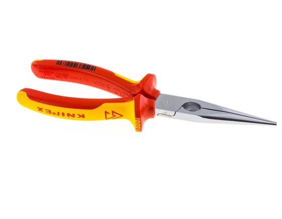 Knipex Straight Needle Nose Pliers 200 mm VDE Tested Up To 1000V