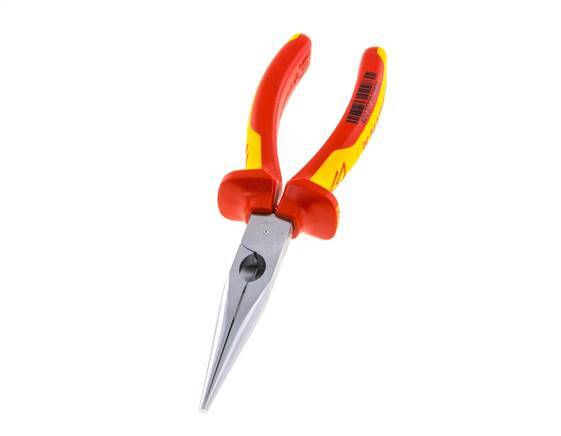 Knipex Straight Needle Nose Pliers 200 mm VDE Tested Up To 1000V