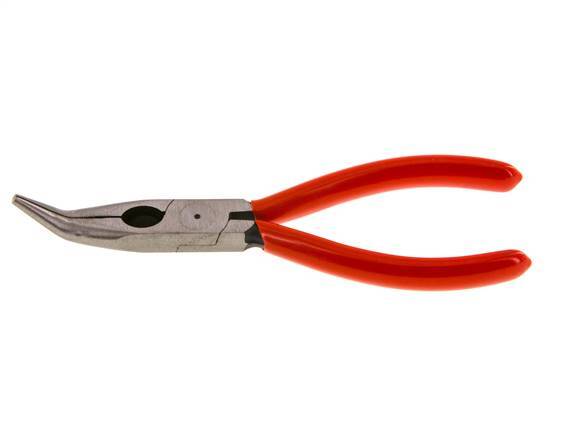 Knipex Angled Needle Nose Pliers 160 mm Plastic-coated Handles