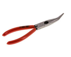 Knipex Angled Needle Nose Pliers 200 mm Plastic-coated Handles