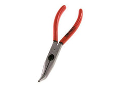 Knipex Angled Needle Nose Pliers 200 mm Plastic-coated Handles