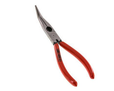 Knipex Angled Needle Nose Pliers 200 mm Plastic-coated Handles