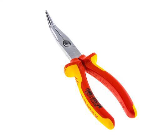 Knipex Angled Needle Nose Pliers 200 mm VDE Tested Up To 1000V
