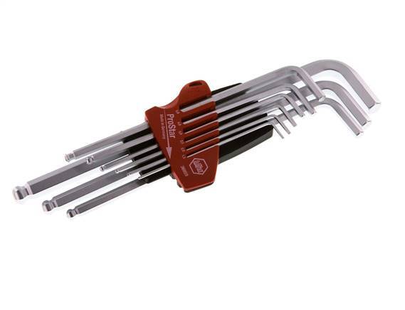 Wiha 9-Piece 1.5 To 10mm Hexagonal Allen Key Set Long With Ball Head