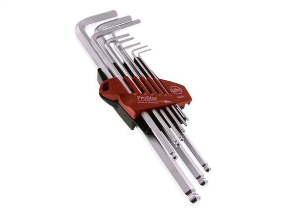 Wiha 9-Piece 1.5 To 10mm Hexagonal Allen Key Set Long With Ball Head