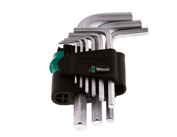 Wera 9-Piece 1.5 To 10mm Hexagonal Allen Key Set Short
