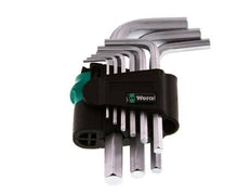 Wera 9-Piece 1.5 To 10mm Hexagonal Allen Key Set Short