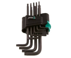 Wera 9-Piece TORX TX8 To TX40 Allen Key Set Long With Ball Head