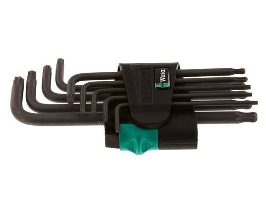 Wera 9-Piece TORX TX8 To TX40 Allen Key Set Long With Ball Head