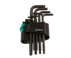 Wera 9-Piece TORX TX8 To TX40 Allen Key Set Long With Ball Head
