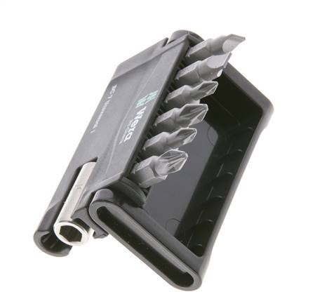 Wera 7-Piece Slotted/Phillips/Pozidriv Bit Assortment