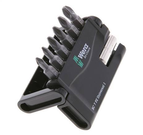 Wera 7-Piece Pozidriv Bit Assortment
