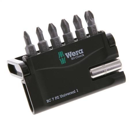 Wera 7-Piece Pozidriv Bit Assortment