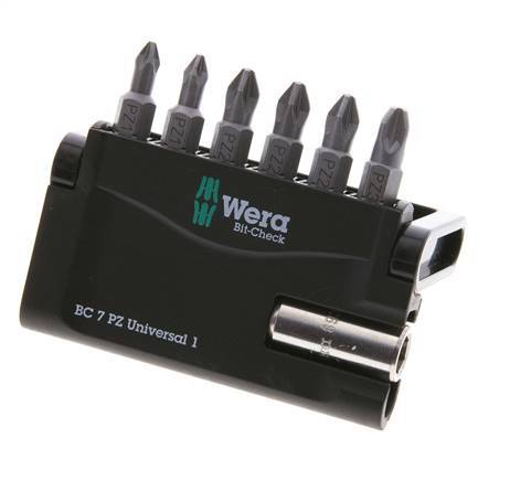 Wera 7-Piece Pozidriv Bit Assortment