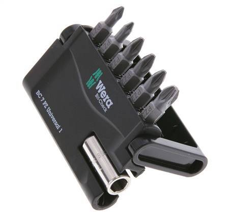 Wera 7-Piece Pozidriv Bit Assortment