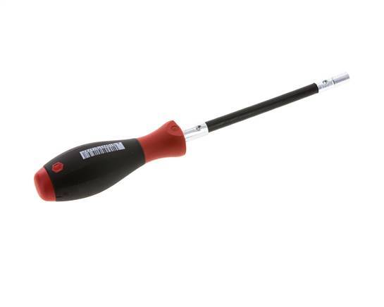 1/4" (6.3 mm) Flexible Hand-Held Bit Holder With Circlip Lock