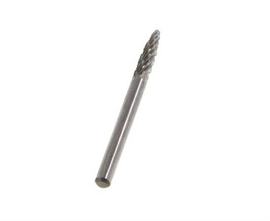 RBF Round Nose Tree Shaped 3 mm Carbide Burr
