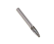 RBF Round Nose Tree Shaped 6 mm Carbide Burr