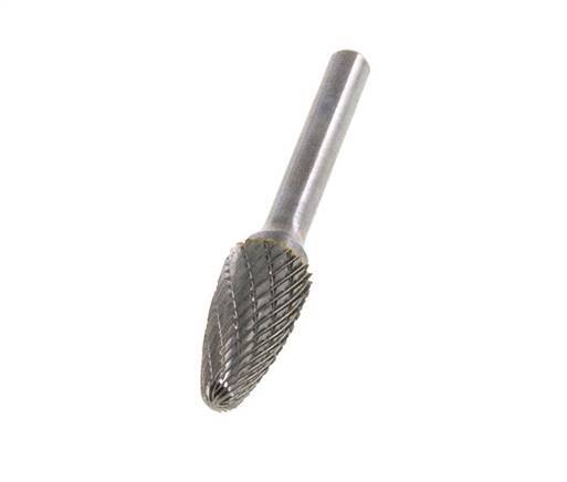 RBF Round Nose Tree Shaped 12 mm Carbide Burr