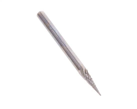 SKM Pointed Cone Shaped 3 mm Carbide Burr