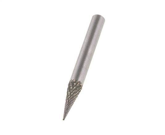 SKM Pointed Cone Shaped 6 mm Carbide Burr