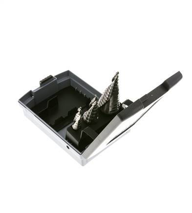 RUKO HSS 3-Piece Step Drill Set Sizes 0/9 1 2