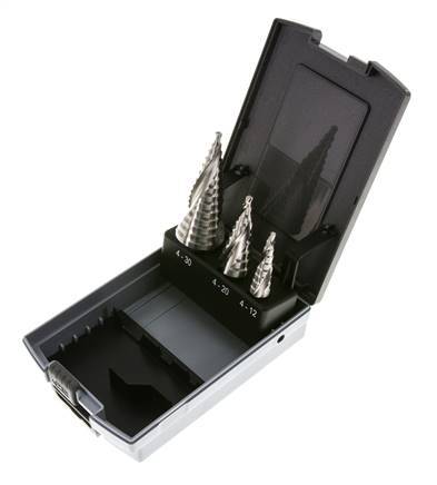 RUKO HSS 3-Piece Step Drill Set Sizes 0/9 1 2