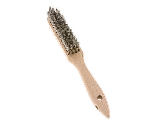 Hand Wire Brush 4-Row Stainless Steel Wire Corrugated
