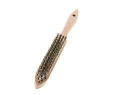 Hand Wire Brush 4-Row Stainless Steel Wire Corrugated